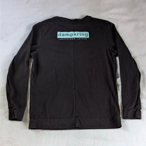 Cannabis Coffee Graphic T-Shirt Unisex Small/Medium Black Dampkring Amsterdam - Picture 3 of 7